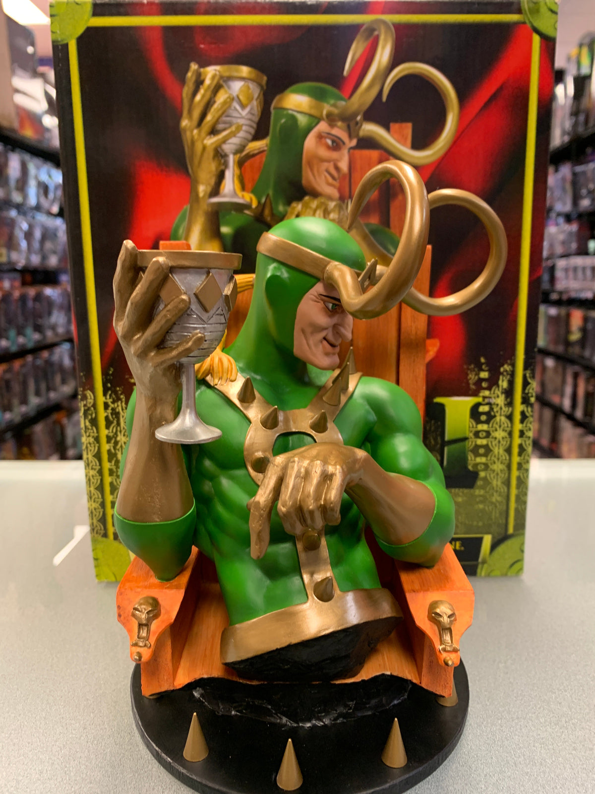 Loki 9” Bust (Dynamic Forces, Marvel) Open Box product image 1, provided for visual reference and product detail review
