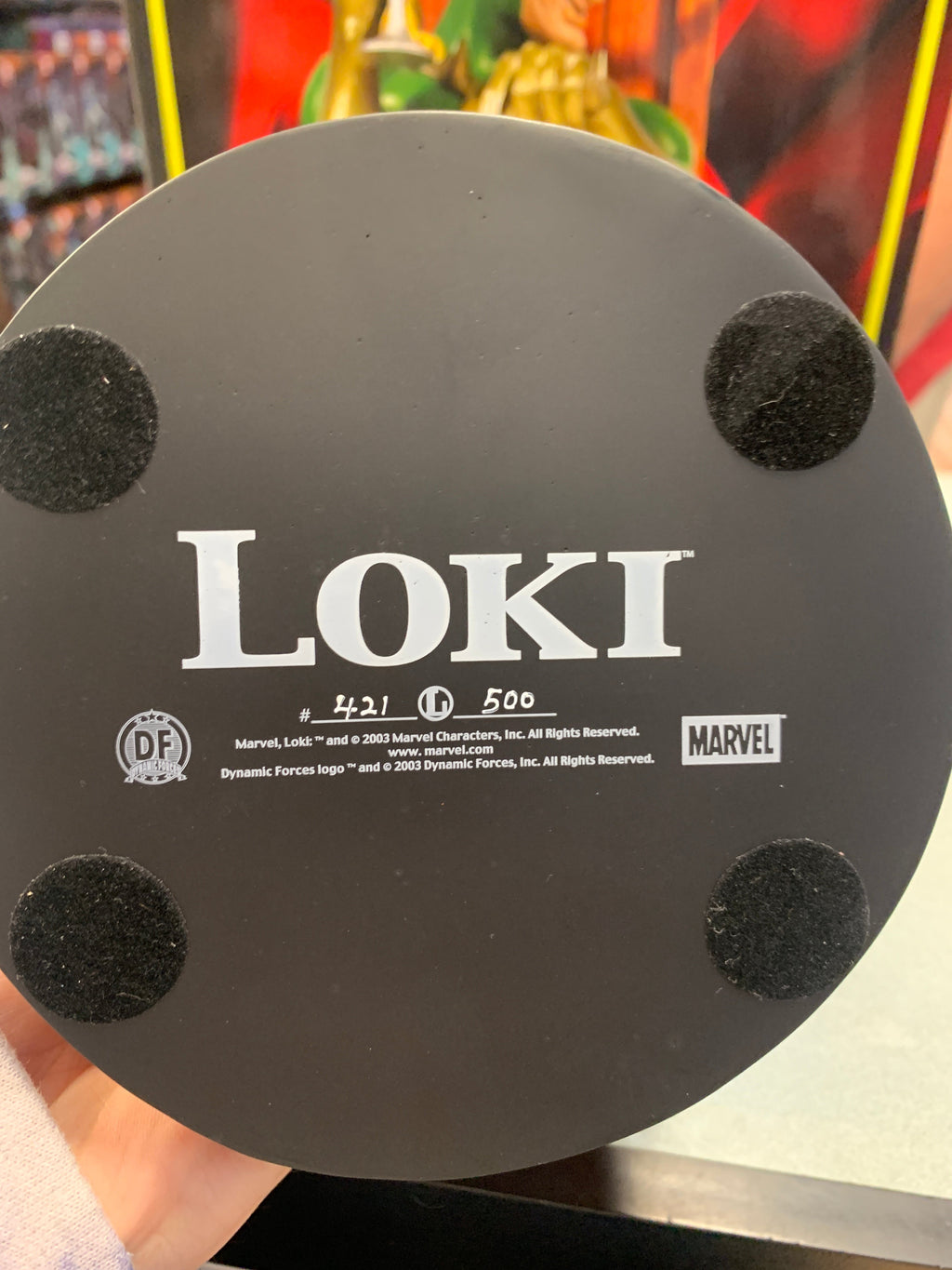 Loki 9” Bust (Dynamic Forces, Marvel) Open Box product image 6, provided for visual reference and product detail review