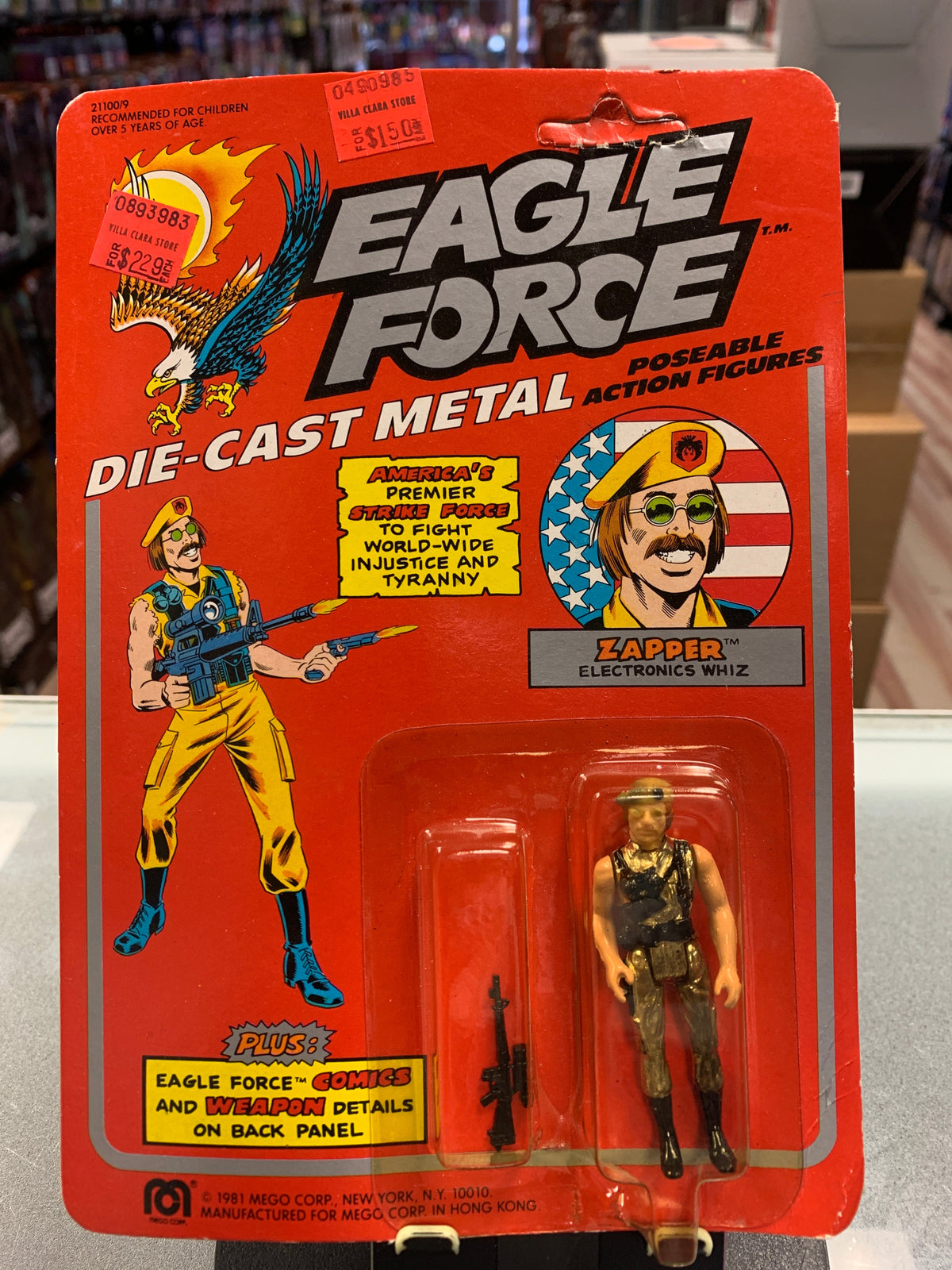 Zapper Electronic Whiz (Eagle Force, Vintage MEGO) Die-Cast product image 2, provided for visual reference and product