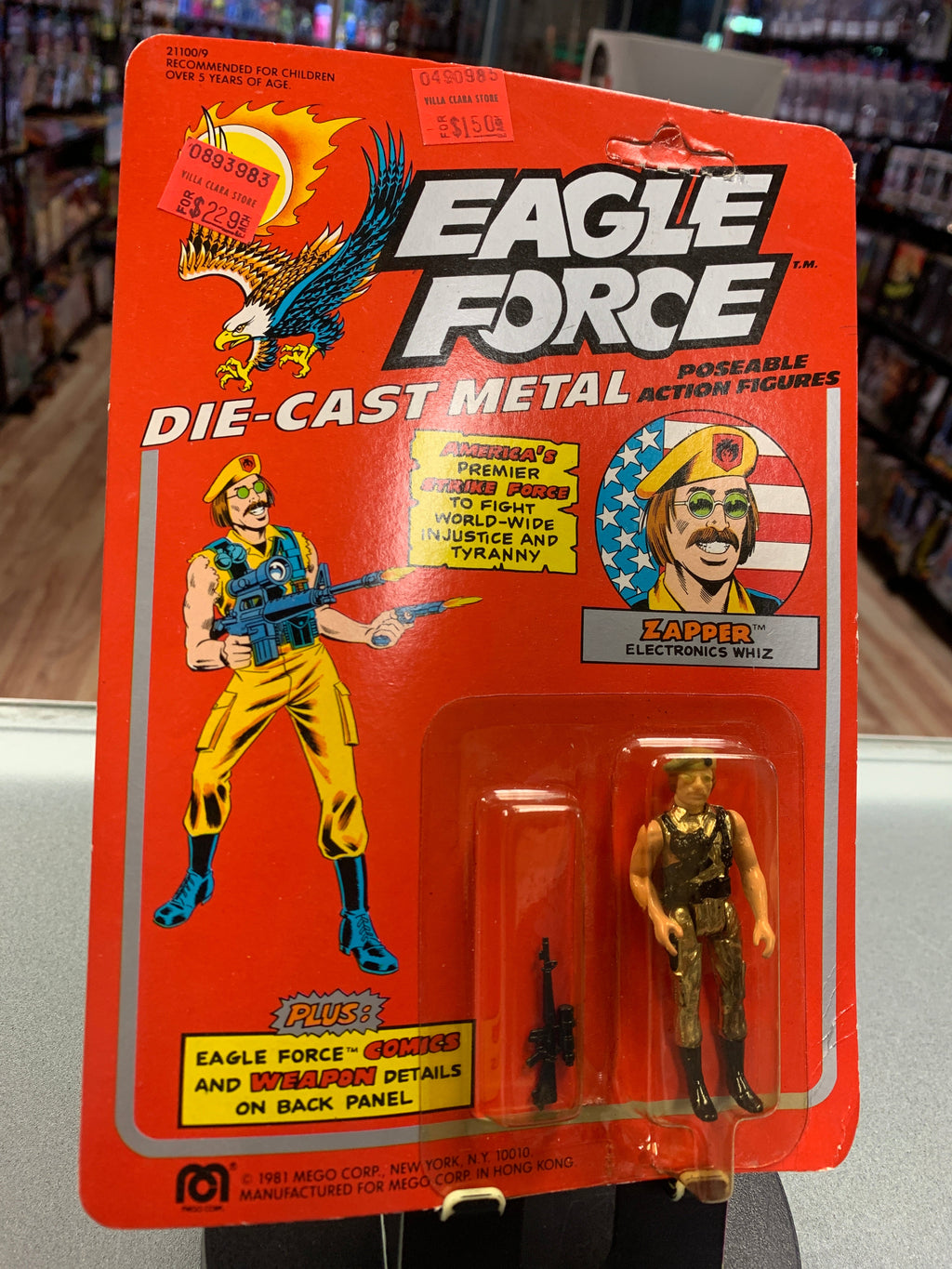 Zapper Electronic Whiz (Eagle Force, Vintage MEGO) Die-Cast product image 4, provided for visual reference and product