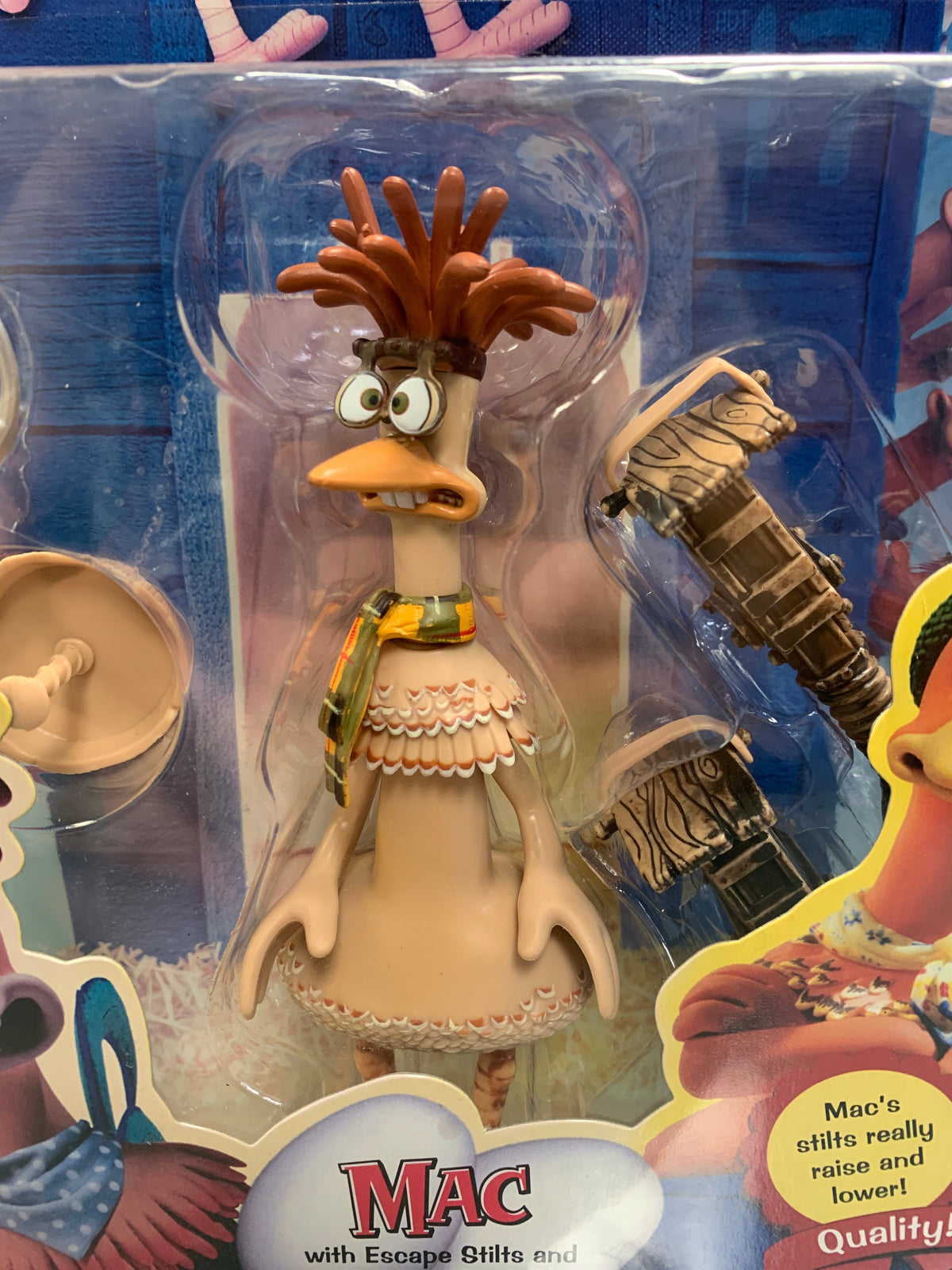 Mac with Escape Stilts (Vintage Chicken Run, Playmates) SEALED product image 2, provided for visual reference and product