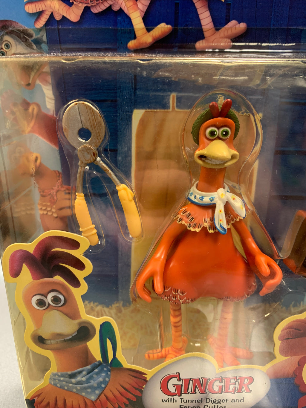 Ginger with Tunnel Digger (Vintage Chicken Run, Playmates) SEALED product image 2, provided for visual reference and product