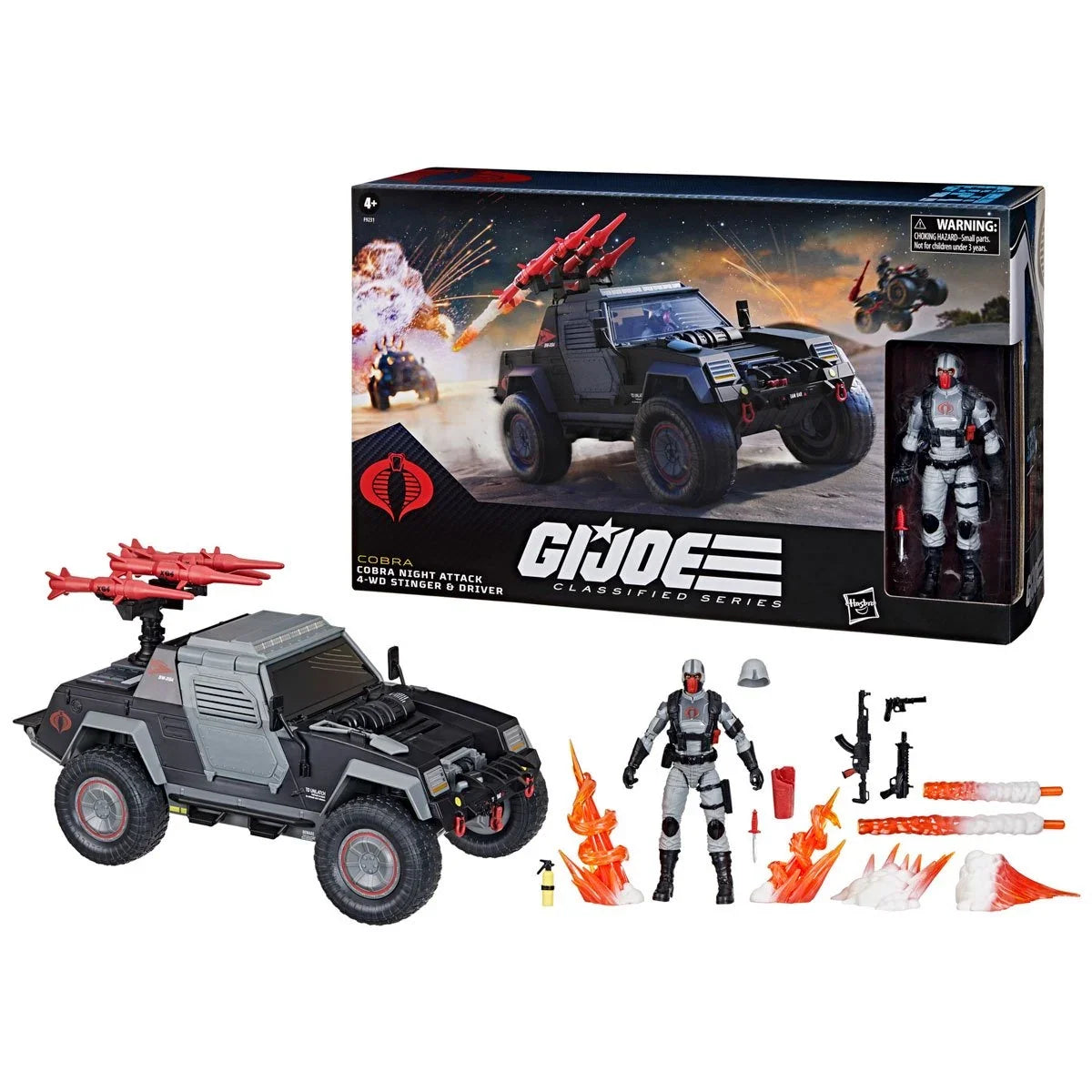 Cobra Night Attack Stinger with Driver (GI Joe Classified, Hasbro) product image 1, provided for visual reference and