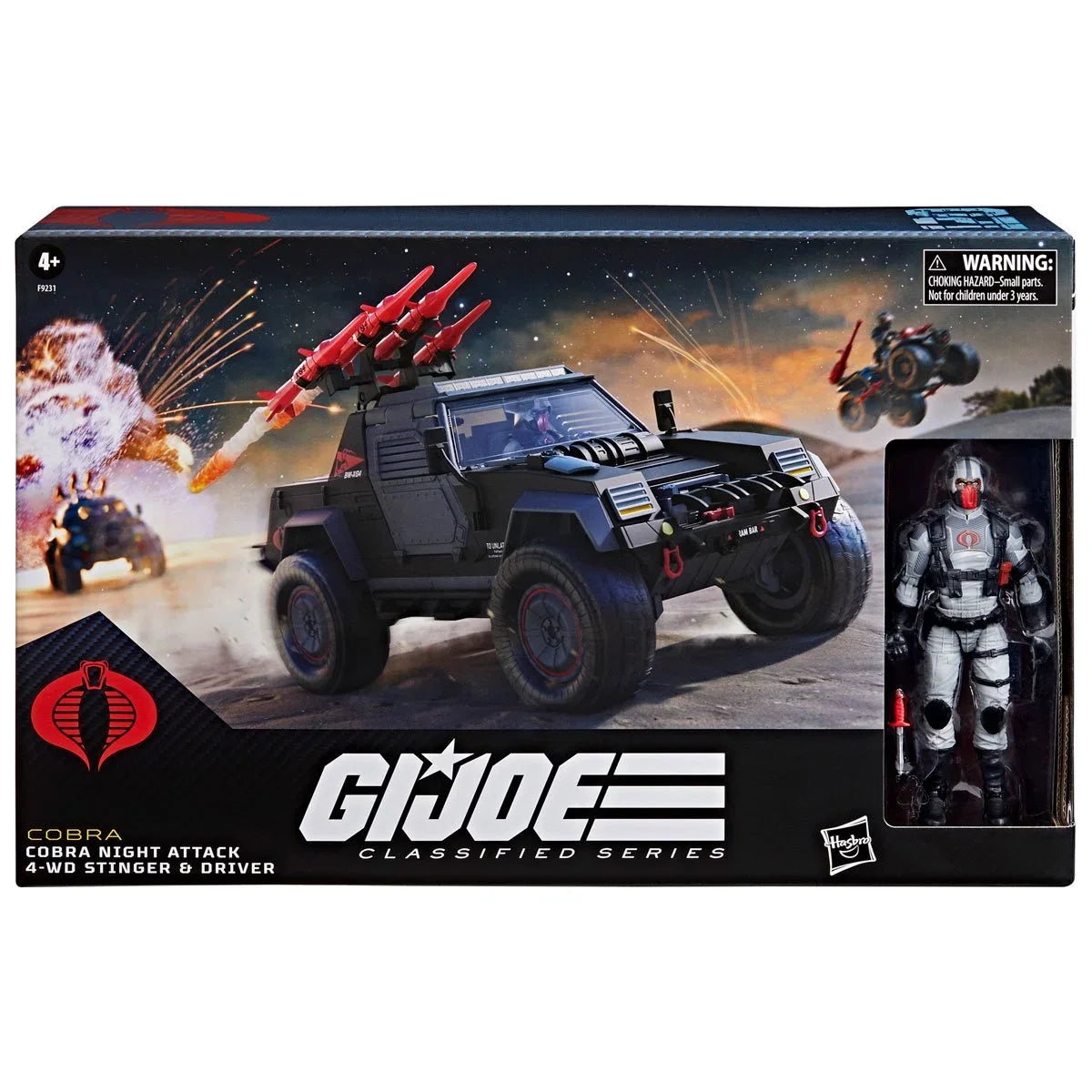 Cobra Night Attack Stinger with Driver (GI Joe Classified, Hasbro) product image 2, provided for visual reference and