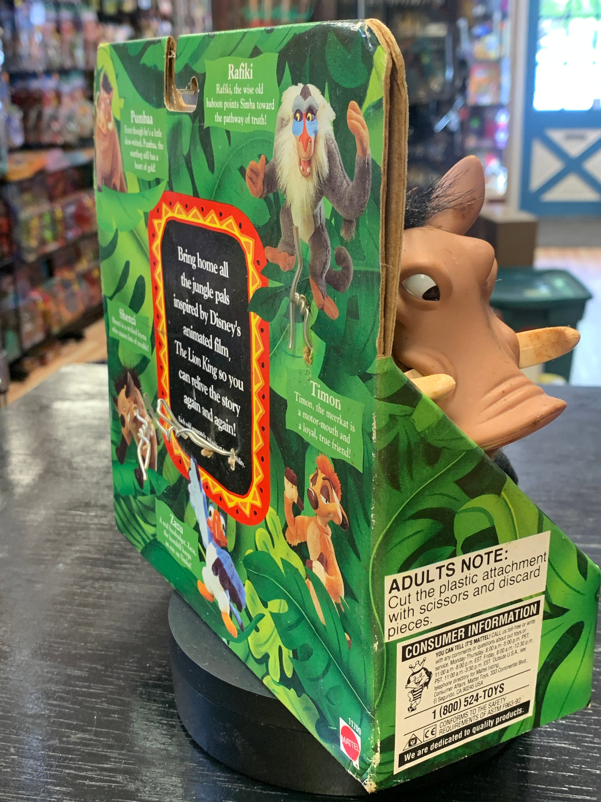 Pumbaa Jungle pals (Vintage Disney The Lion King, Mattel) product image 6, provided for visual reference and product detail