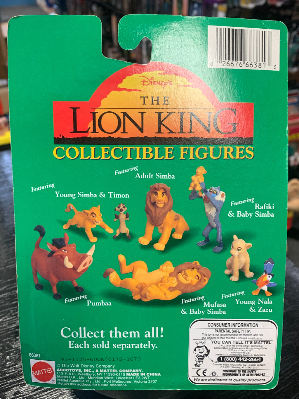 Young Nala & Zazu Figure (Vintage Disney The Lion King, Mattel) product image 5, provided for visual reference and product