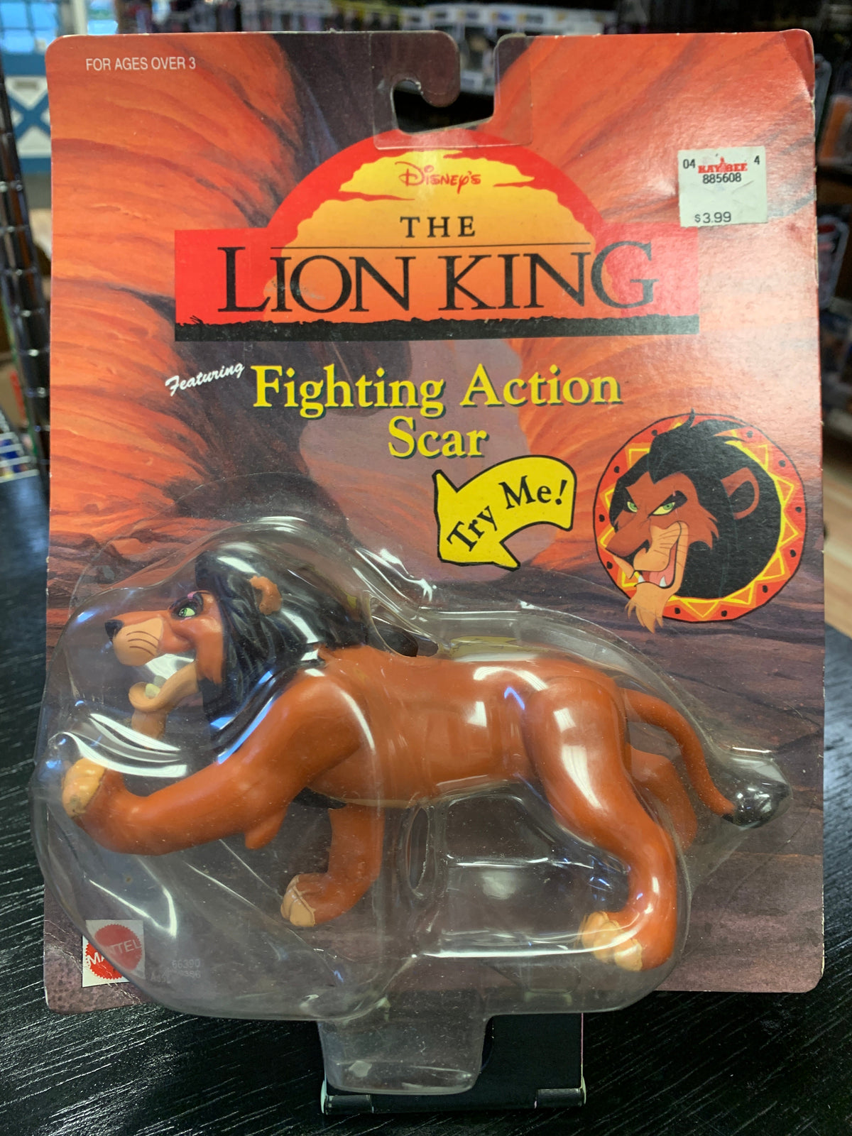Fighting Action Scar (Vintage Disney The Lion King, Mattel) product image 1, provided for visual reference and product
