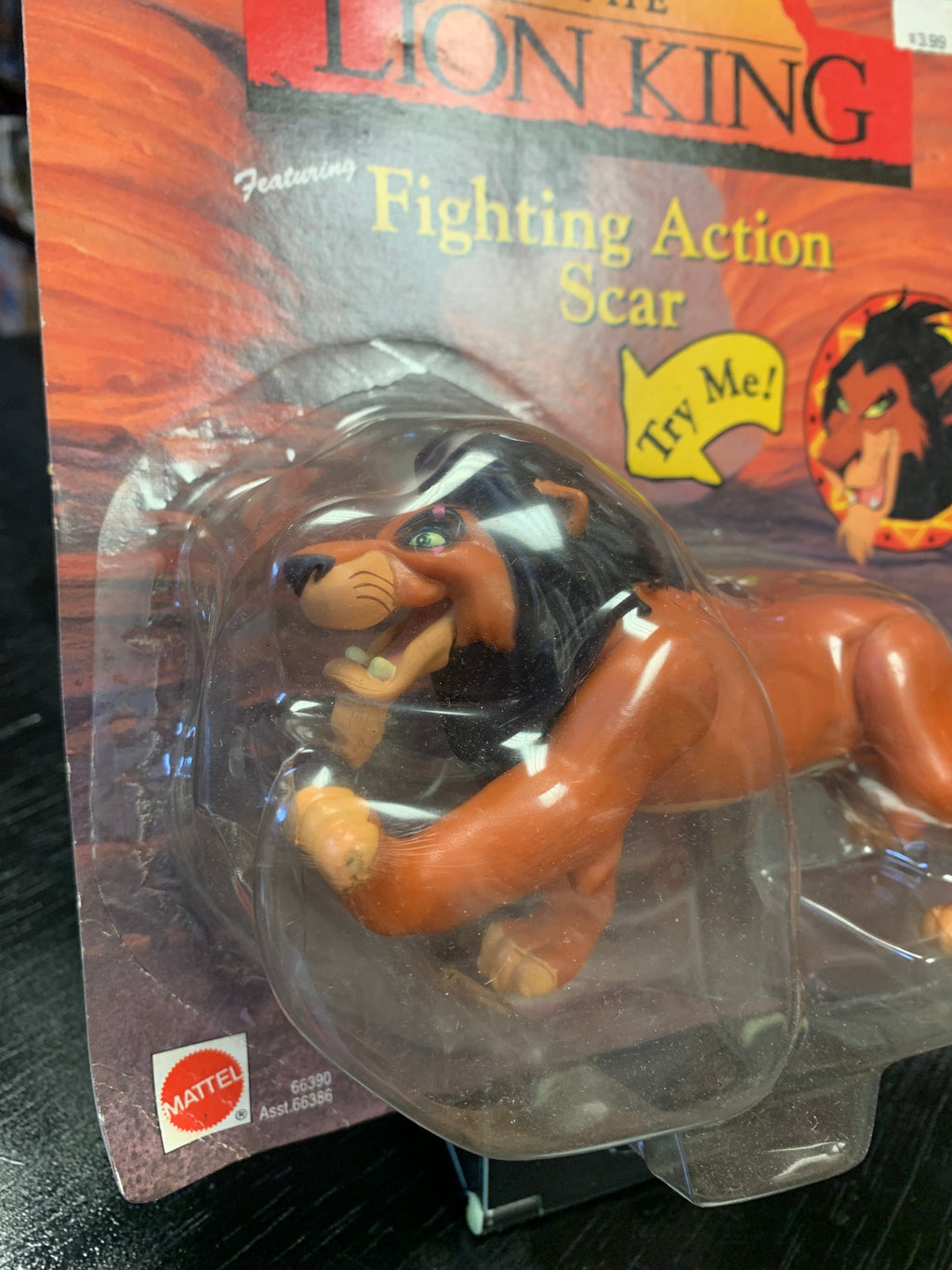 Fighting Action Scar (Vintage Disney The Lion King, Mattel) product image 2, provided for visual reference and product