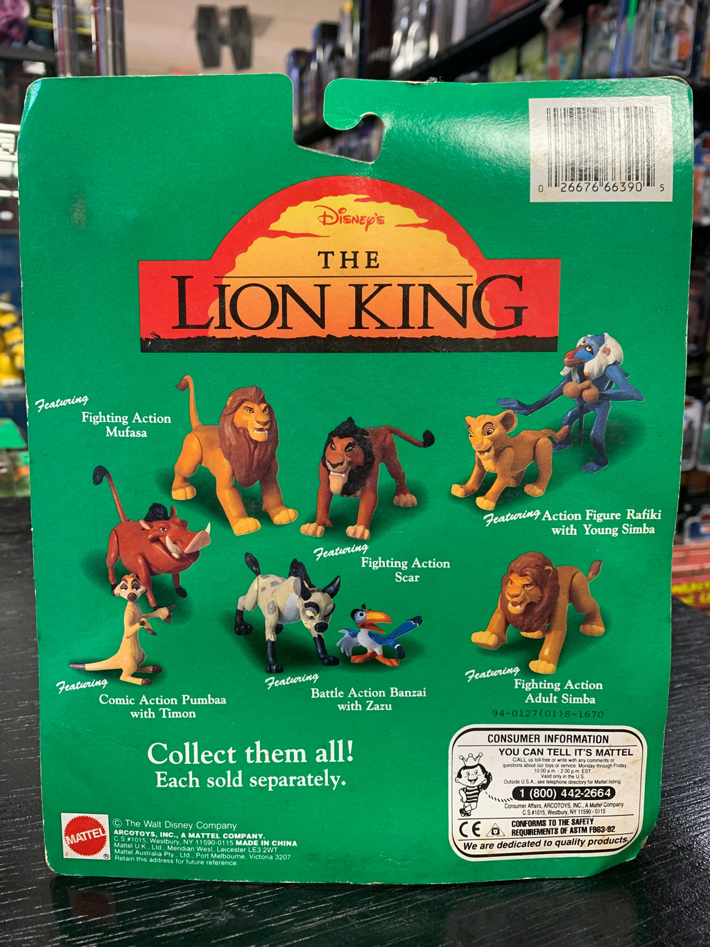 Fighting Action Scar (Vintage Disney The Lion King, Mattel) product image 5, provided for visual reference and product