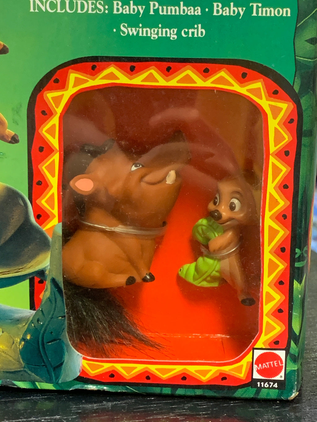 Timon & Pumba Babies Bedtime Pals Jungle Friend (Vintage The Lion King, Mattel) product image 2, provided for visual