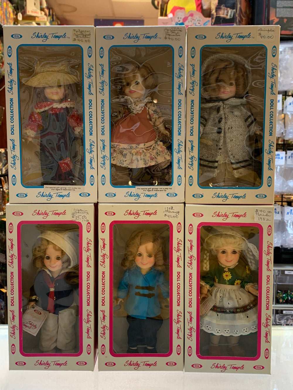 6 Shirley Temple Dolls (Ideal, Shirley Temple)