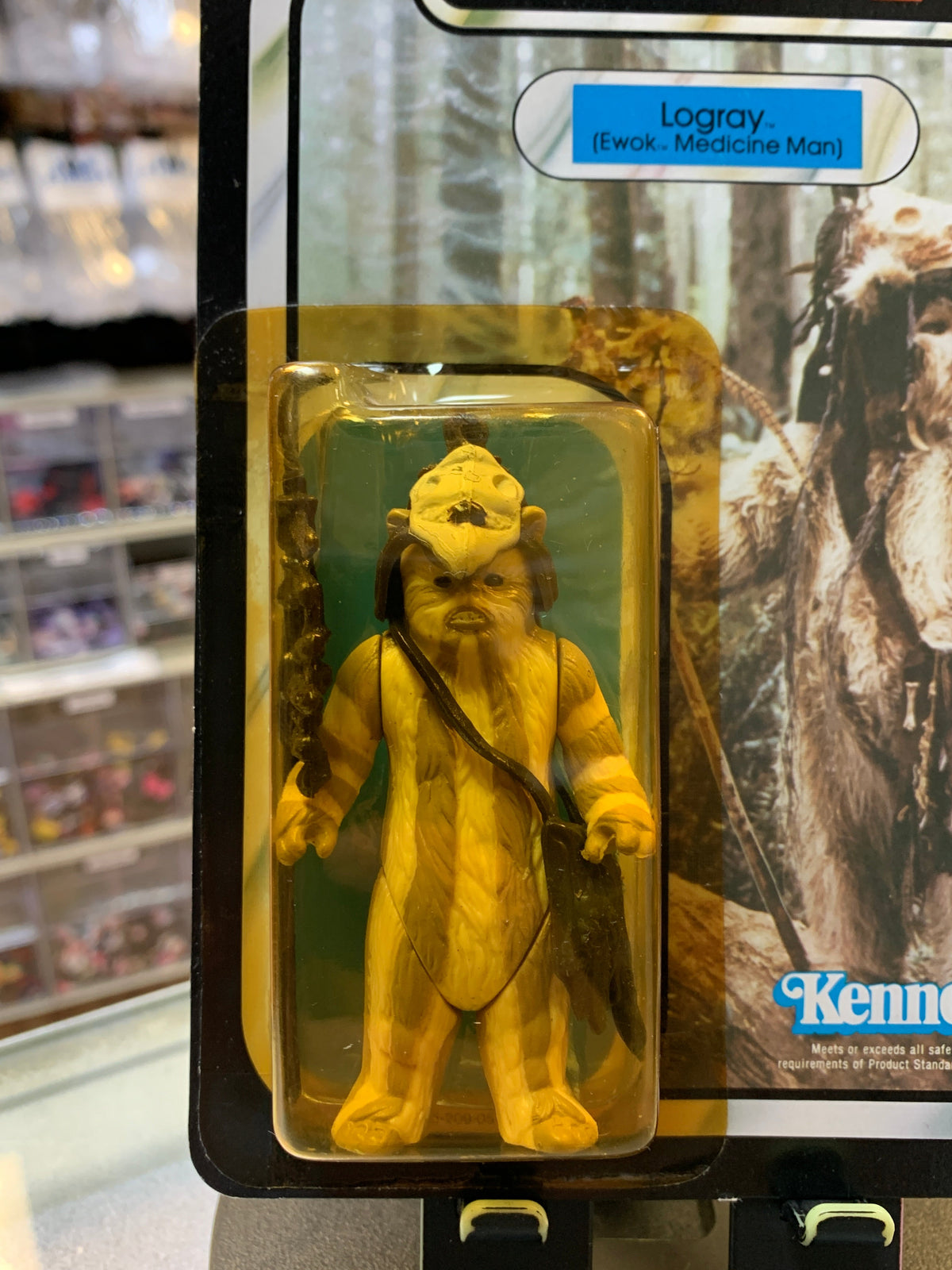 Logray Ewok Medicine Man ROTJ 77 Back 3147 (Vintage Star Wars, Kenner) product image 3, provided for visual reference and