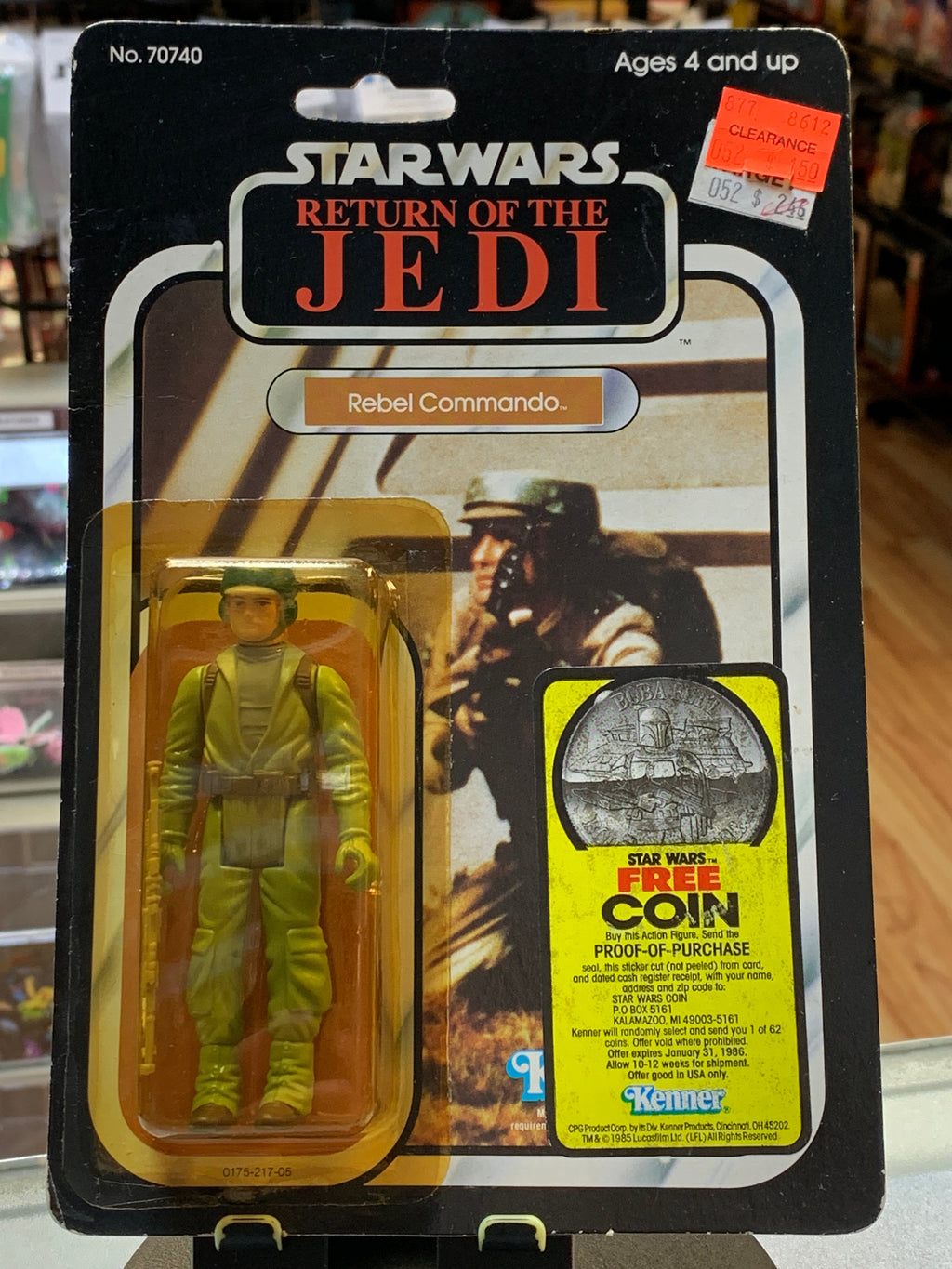 Rebel Commando ROTJ 77 Back 3148 (Vintage Star Wars, Kenner) product image 1, provided for visual reference and product