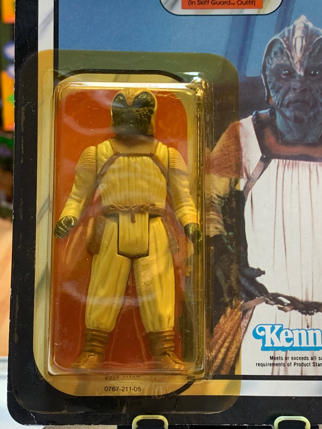Klaatu Skiff guard outfit ROTJ 77 Back 3186 (Vintage Star Wars, Kenner) product image 2, provided for visual reference and