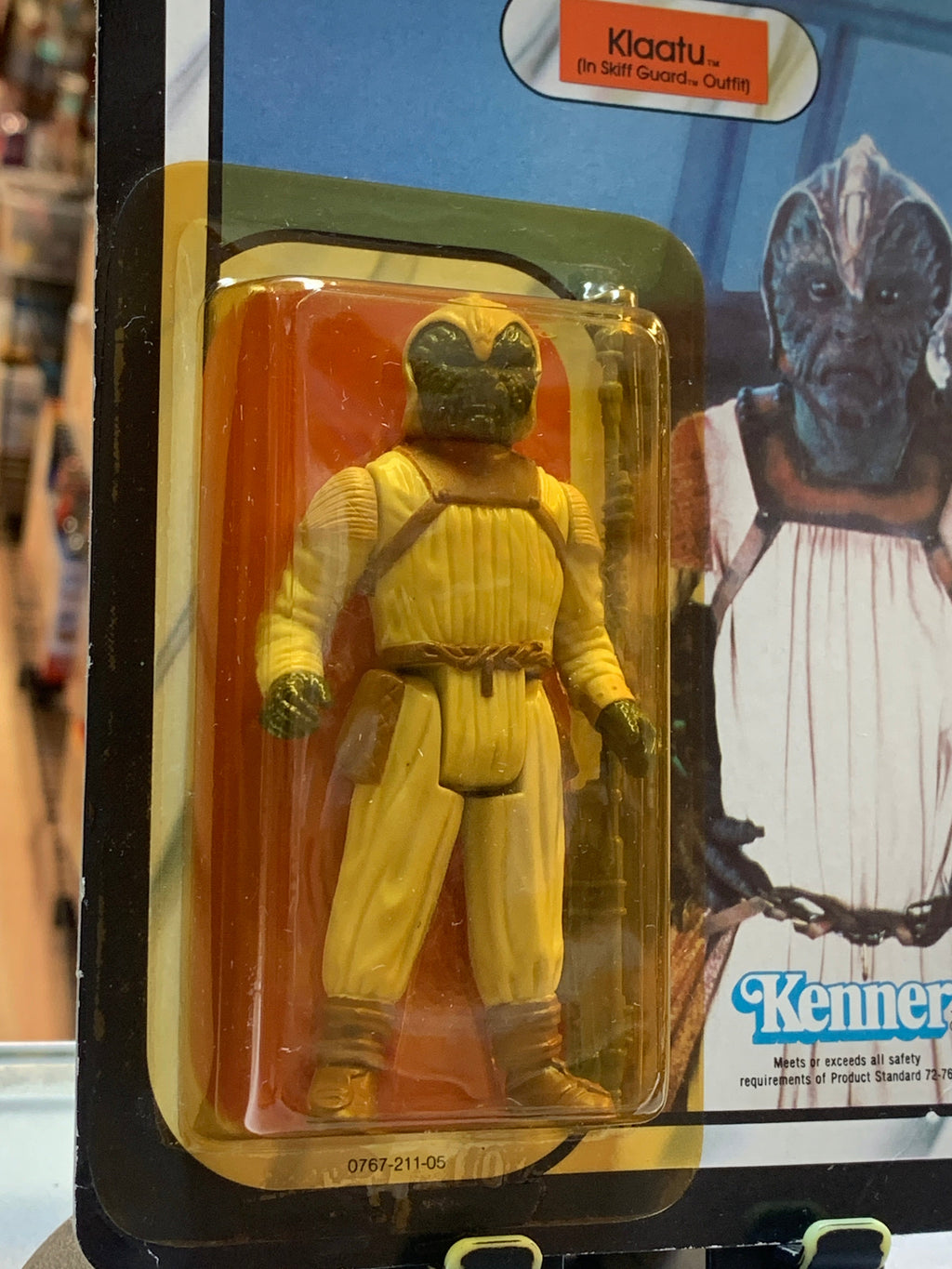 Klaatu Skiff guard outfit ROTJ 77 Back 3186 (Vintage Star Wars, Kenner) product image 4, provided for visual reference and
