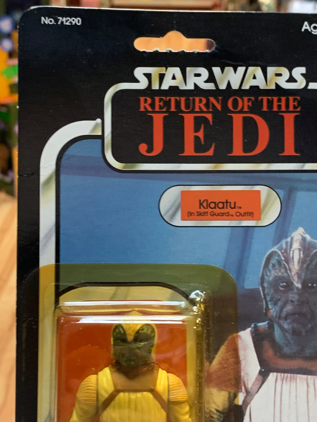 Klaatu Skiff guard outfit ROTJ 77 Back 3186 (Vintage Star Wars, Kenner) product image 5, provided for visual reference and