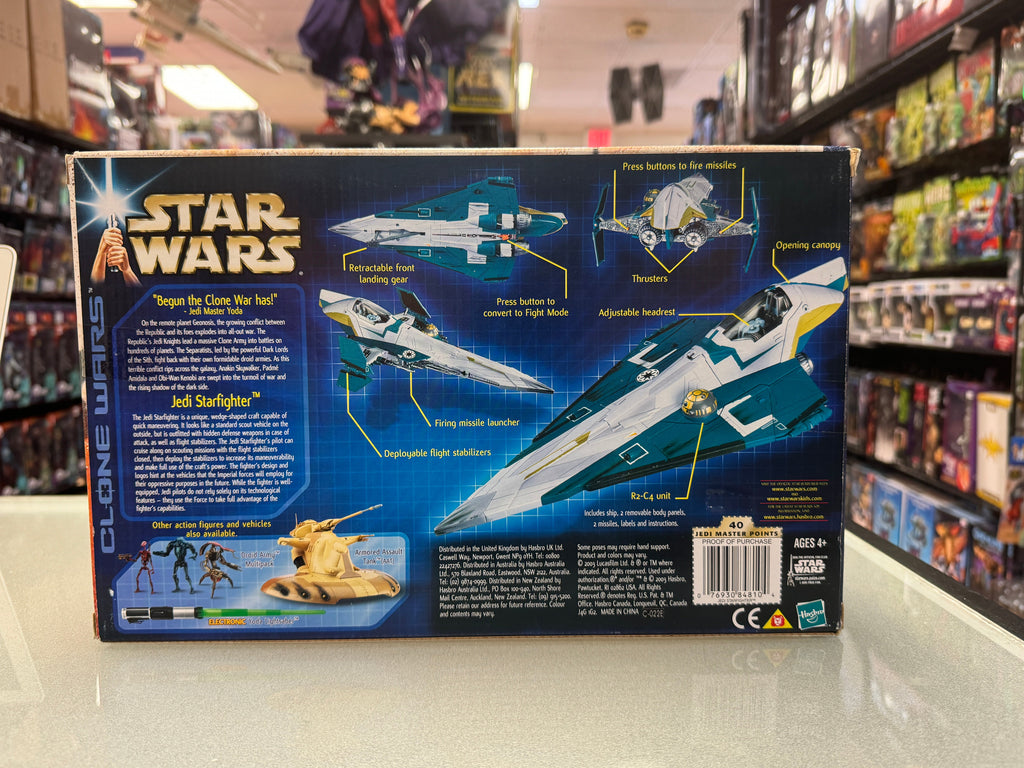 Republic Jedi Starfighter (Star Wars Clone Wars, Kenner) SEALED product image 6, provided for visual reference and product
