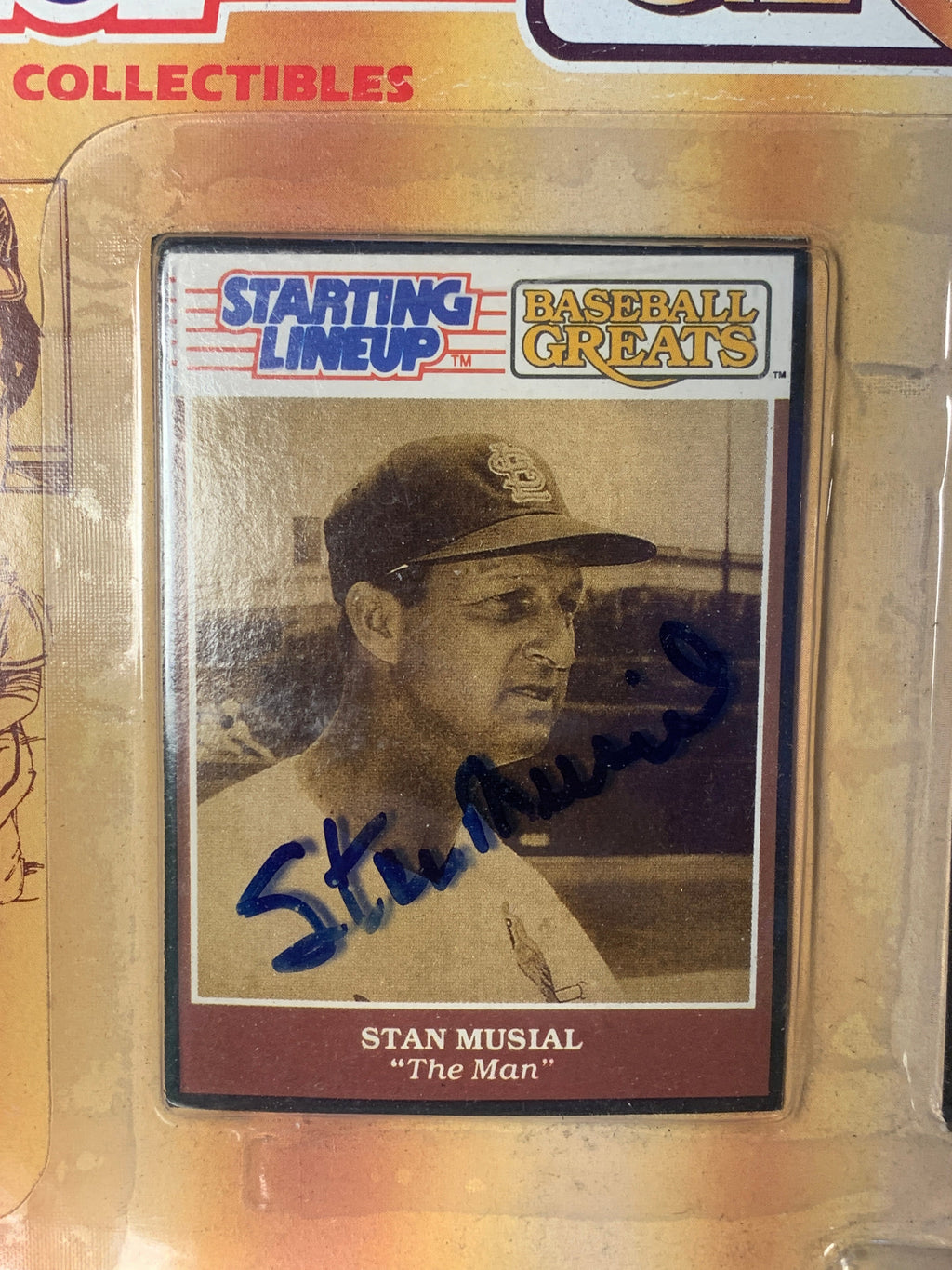 Starting Lineup Baseball Greats Stan Musial & Bob Gibson Signed(Vintage Kenner, MLB)**JSA Signature Authentication** product