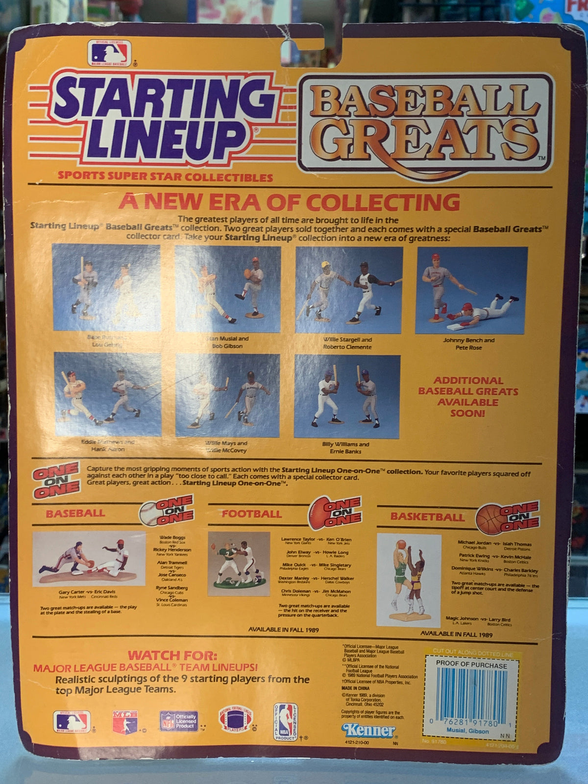 Starting Lineup Baseball Greats Stan Musial & Bob Gibson Signed(Vintage Kenner, MLB)**JSA Signature Authentication** product