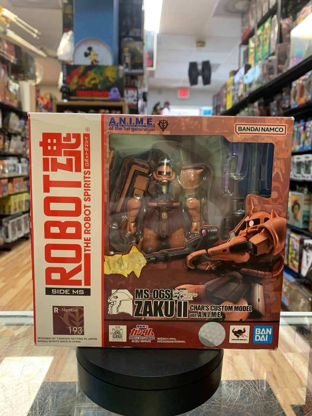 MS-06S Zaku II -Anime Ver- Char's Custom Model (Bandai SH Figuarts, Robot Spirits) SEALED product image 1, provided for