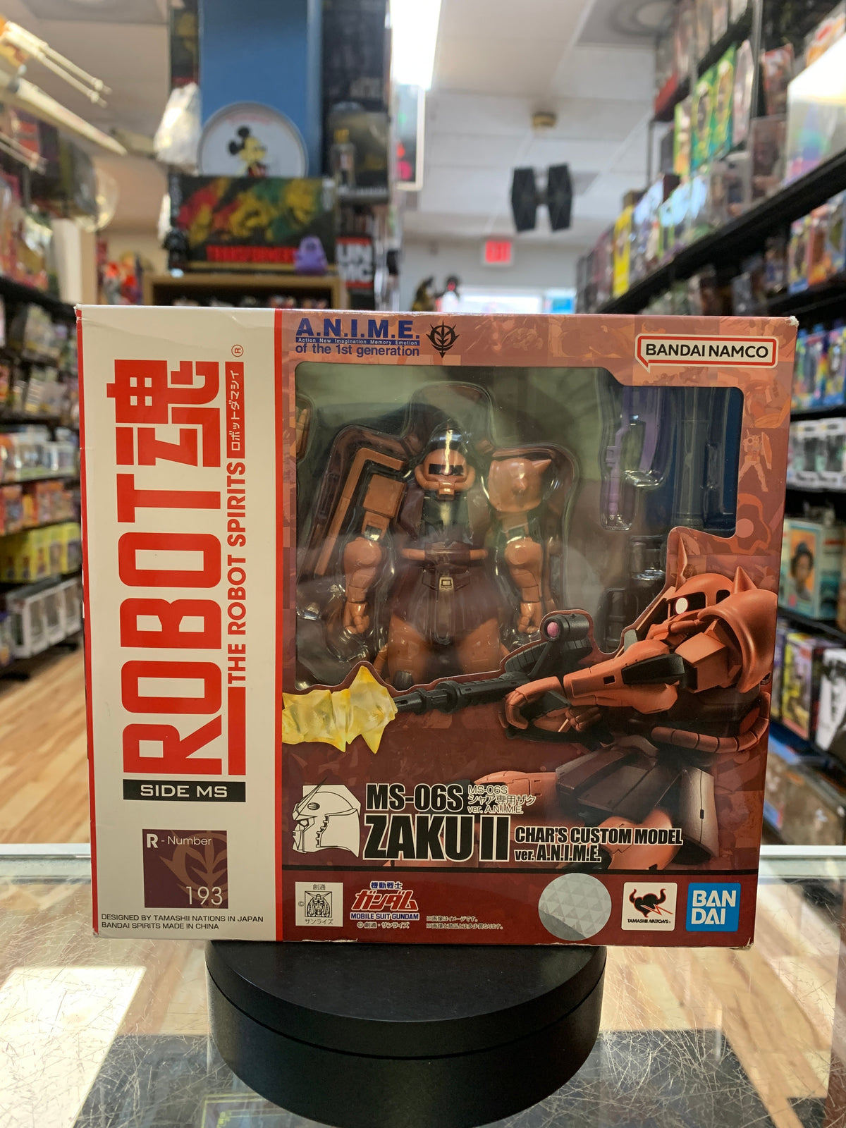 MS-06S Zaku II -Anime Ver- Char's Custom Model (Bandai SH Figuarts, Robot Spirits) SEALED product image 1, provided for