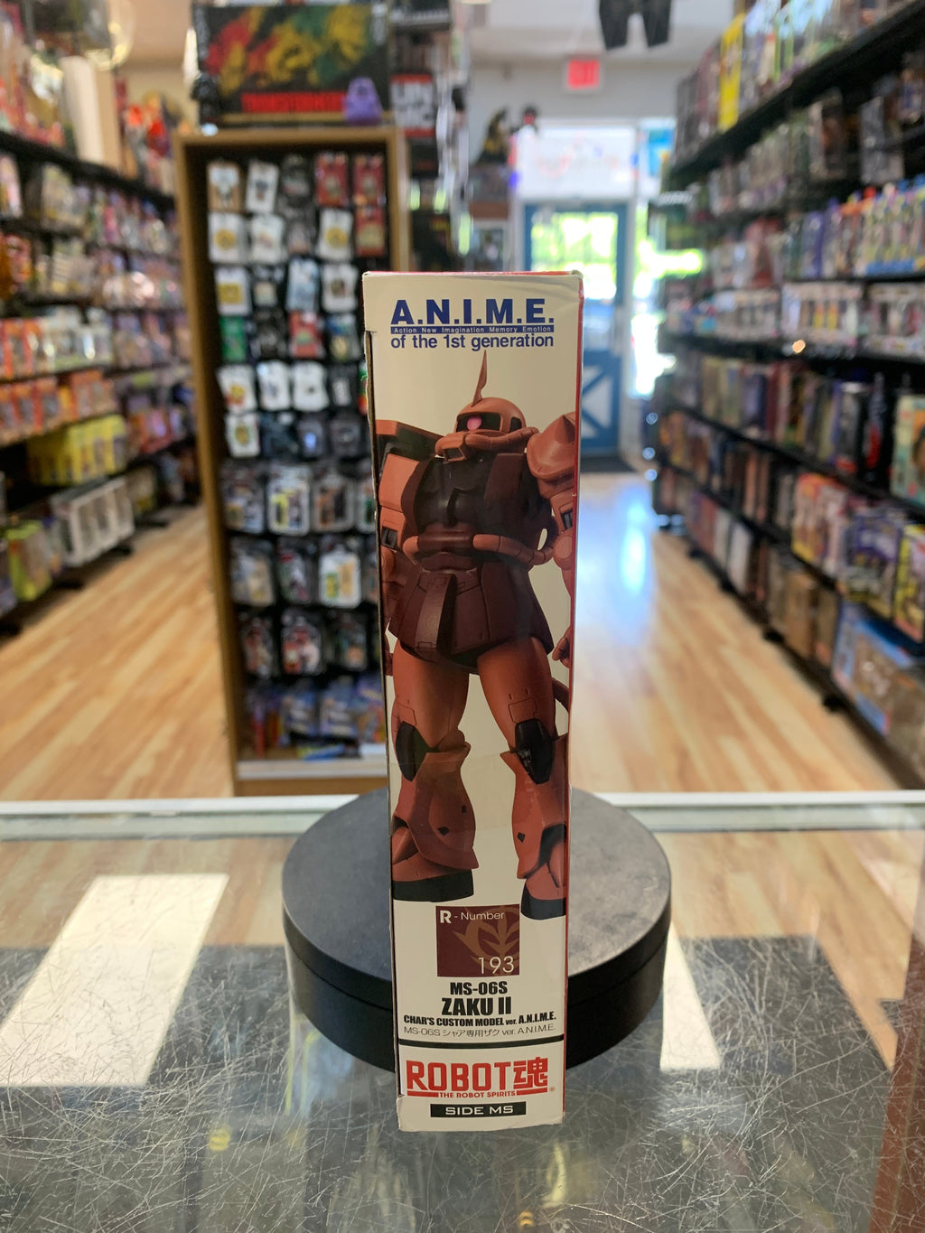 MS-06S Zaku II -Anime Ver- Char's Custom Model (Bandai SH Figuarts, Robot Spirits) SEALED product image 2, provided for