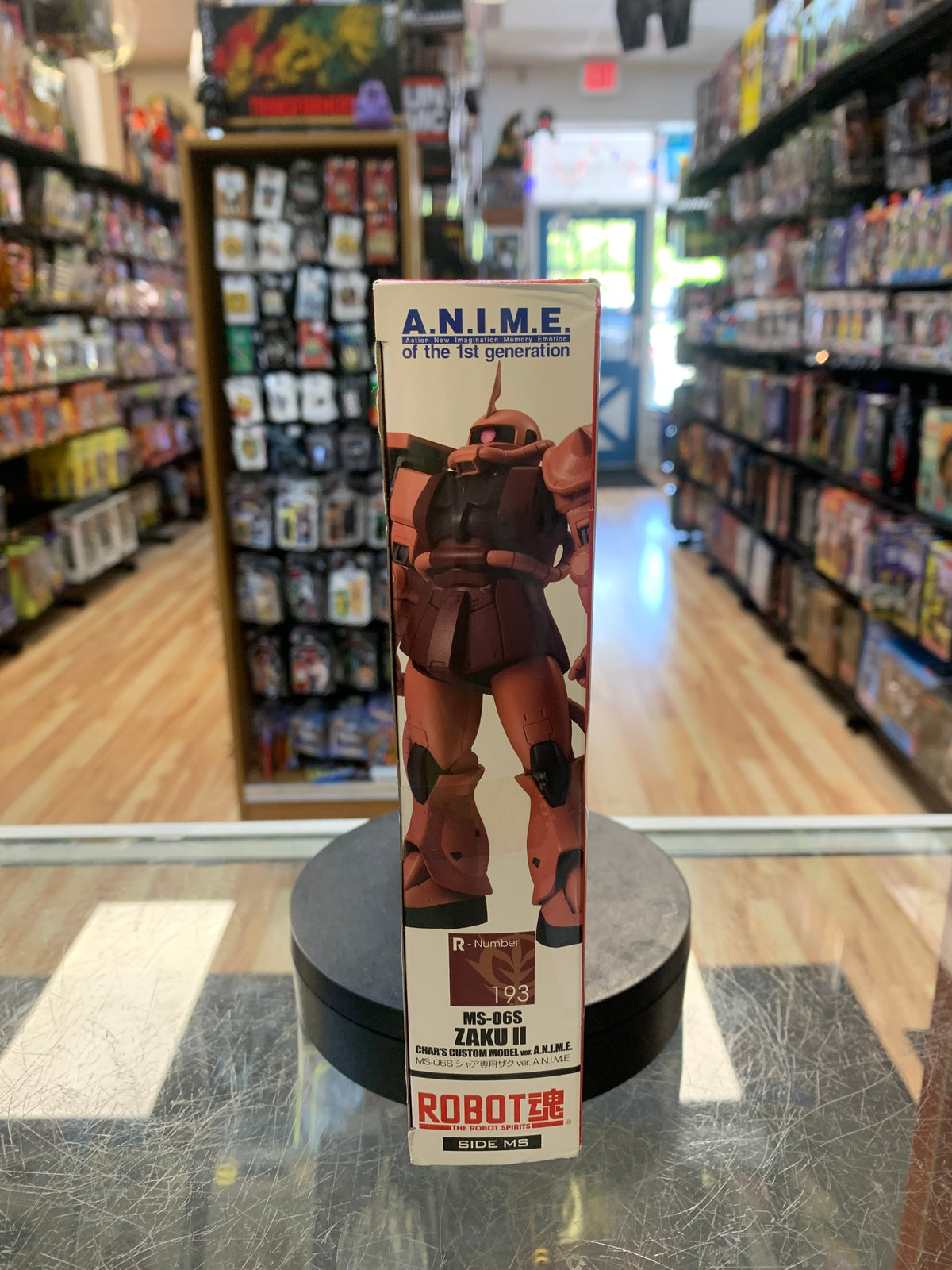 MS-06S Zaku II -Anime Ver- Char's Custom Model (Bandai SH Figuarts, Robot Spirits) SEALED product image 2, provided for