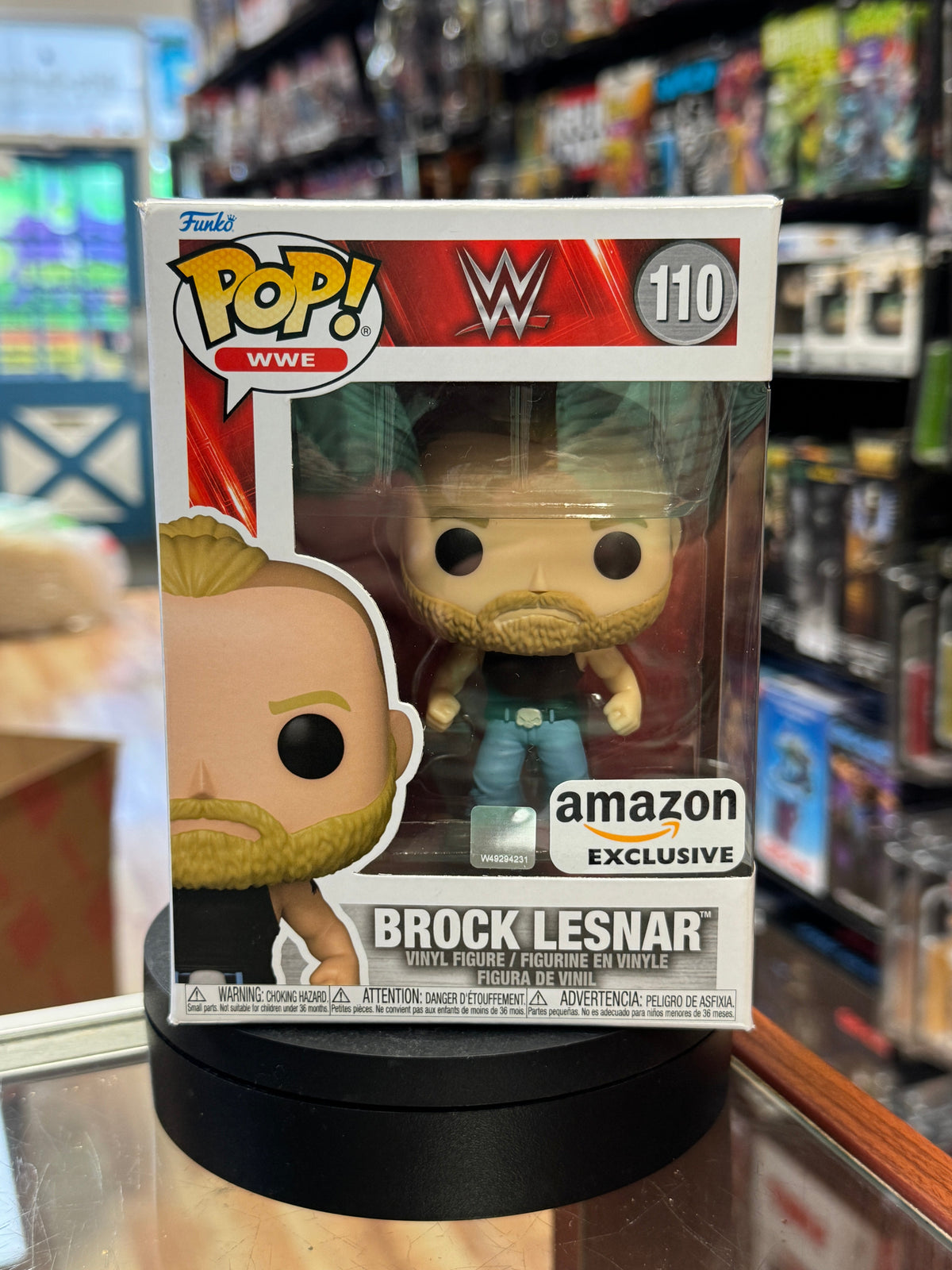 Brock Lesnar #110 (Funko Pop, WWE) **Amazon Exclusive** product image 1, provided for visual reference and product detail