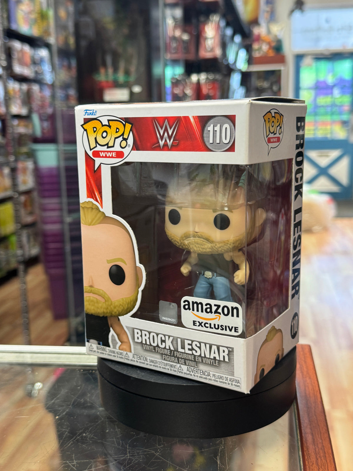 Brock Lesnar #110 (Funko Pop, WWE) **Amazon Exclusive** product image 2, provided for visual reference and product detail