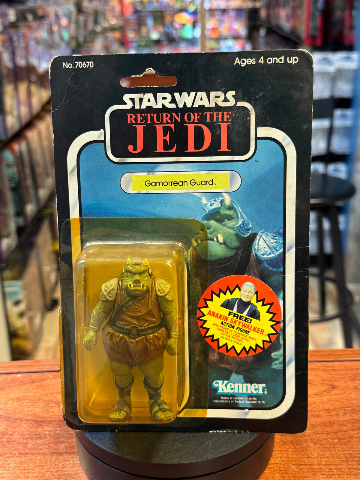 Gamorrean Guard ROTJ 7238 (Vintage Star Wars, Kenner) SEALED product image 1, provided for visual reference and product