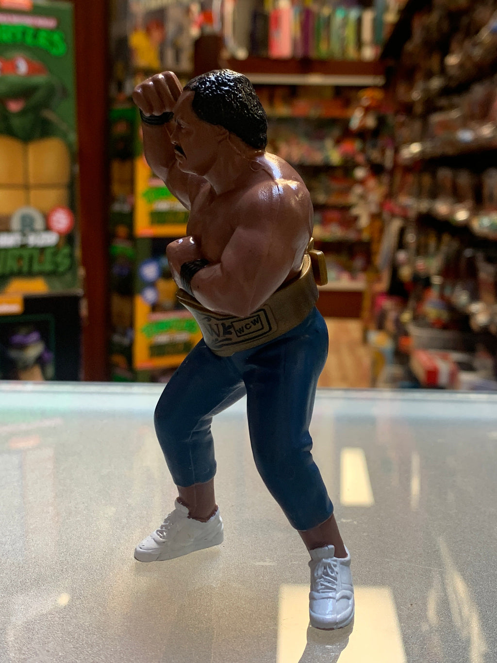 WCW Ron Simmons 3827 (Vintage WWF WWE, Hasbro) product image 2, provided for visual reference and product detail review