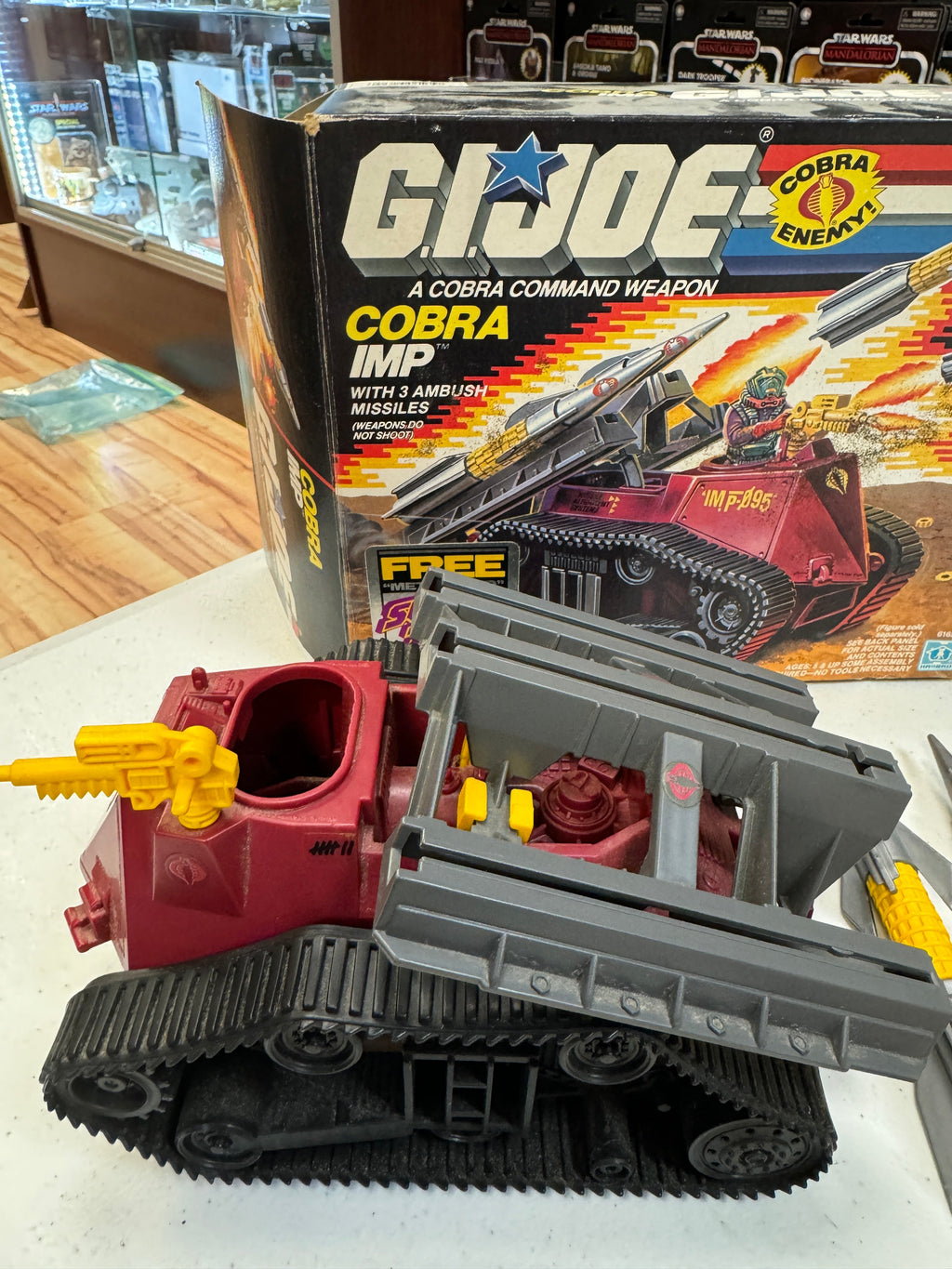 Cobra IMP (Vintage GI Joe, Hasbro) COMPLETE WITH BOX product image 2, provided for visual reference and product detail review