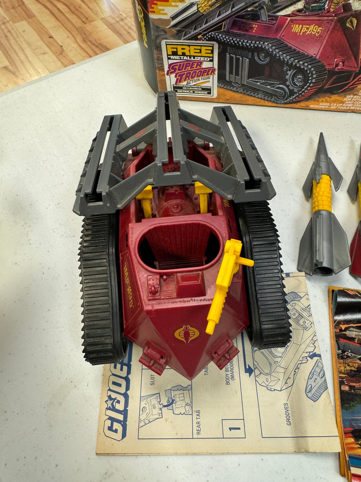 Cobra IMP (Vintage GI Joe, Hasbro) COMPLETE WITH BOX product image 10, provided for visual reference and product detail