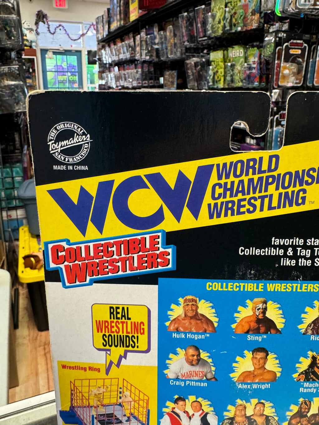 Red Trunks Ric Flair Figure (Vintage WCW Wrestling, OSFT) Sealed product image 11, provided for visual reference and product