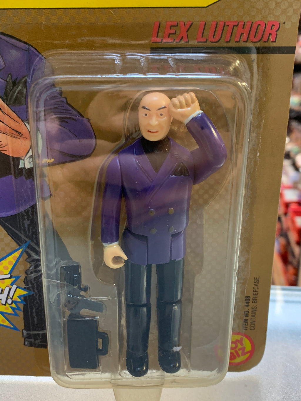 Lex Luthor (Vintage DC Super Heroes, Toybiz) SEALED product image 2, provided for visual reference and product detail review