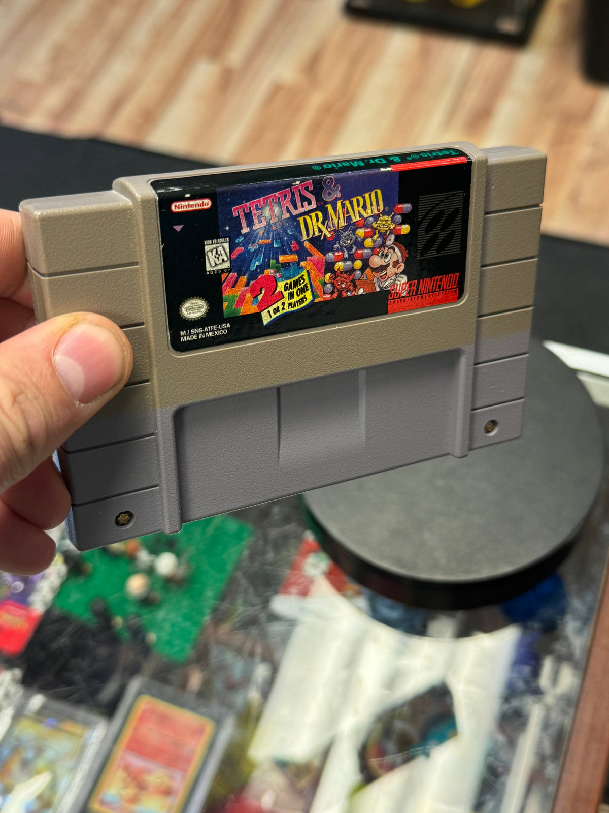 Tetris & Dr Mario 3750 (Nintendo SNES, Video Game) Tested Working product image 4, provided for visual reference and product