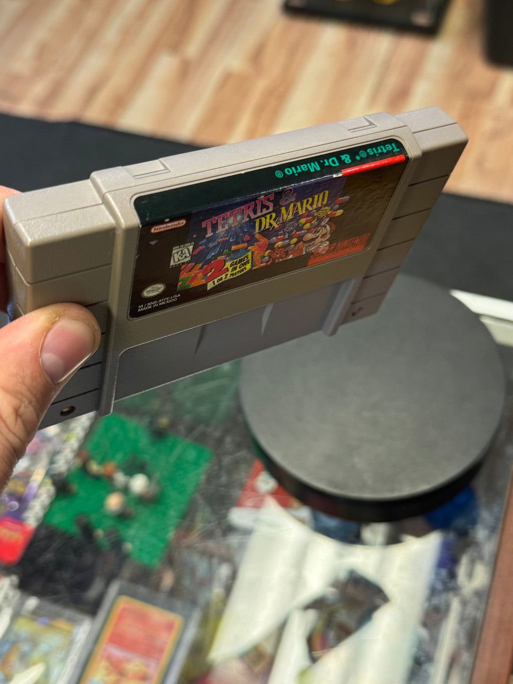 Tetris & Dr Mario 3750 (Nintendo SNES, Video Game) Tested Working product image 5, provided for visual reference and product