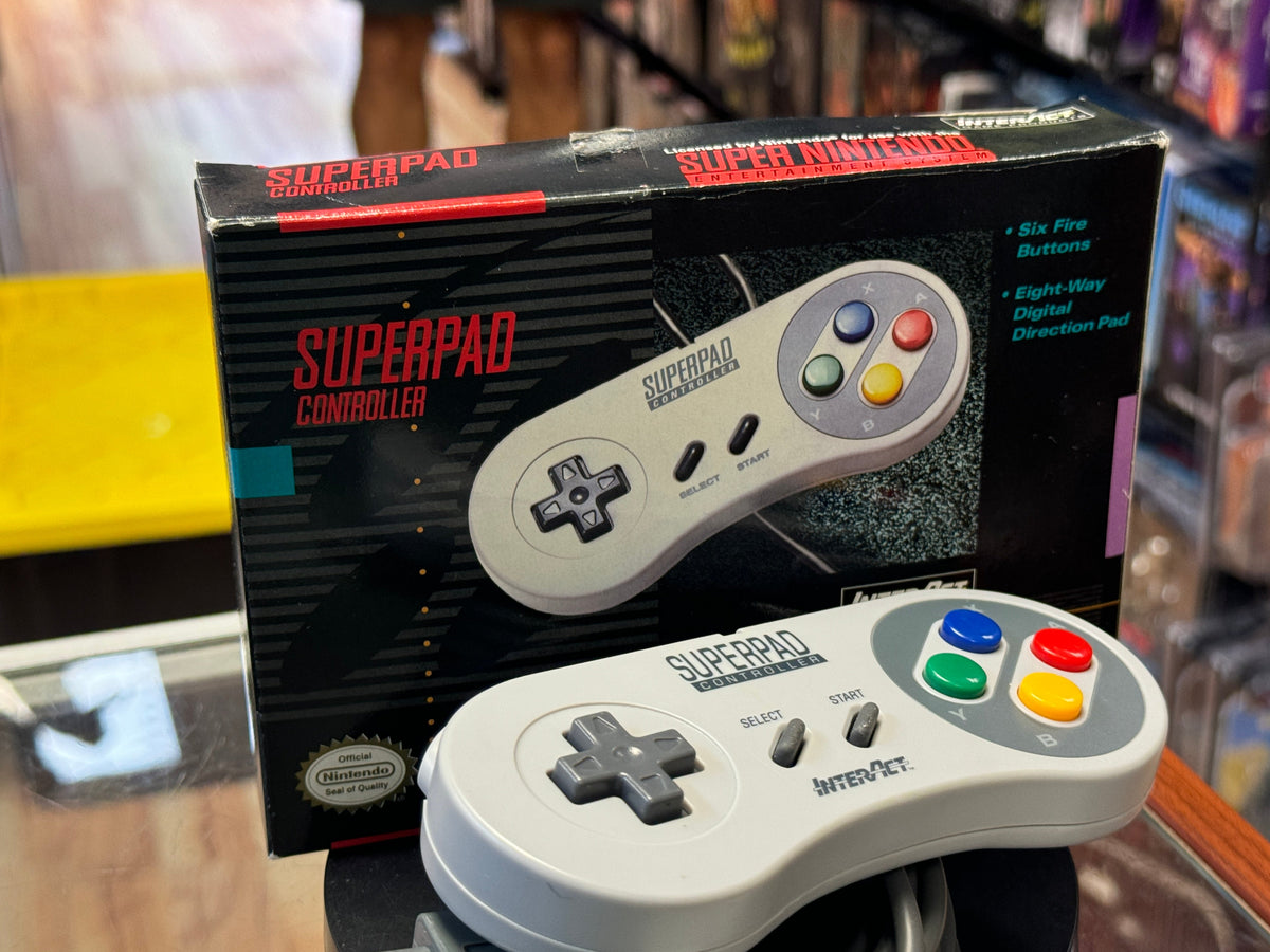 Superpad Controller with Box (Nintendo SNES, Video Game) Tested Working product image 2, provided for visual reference and