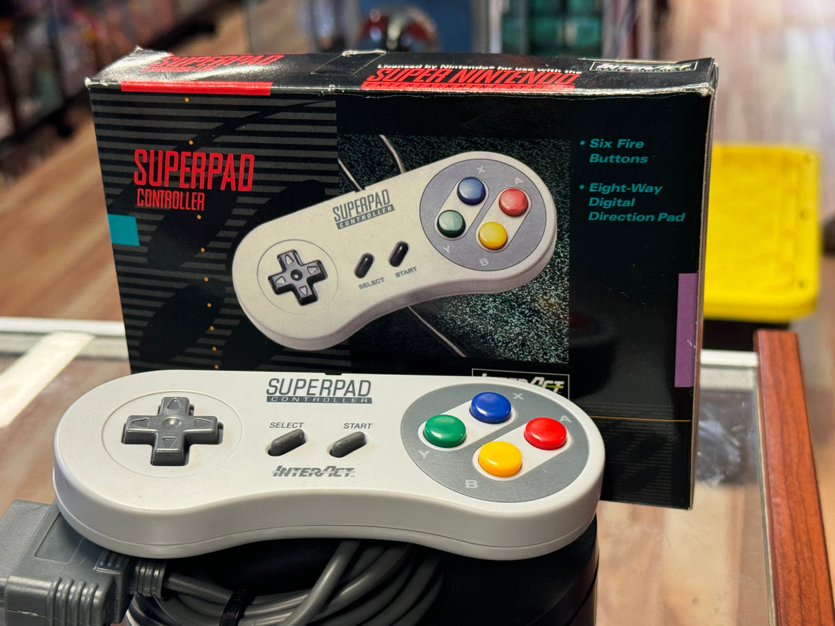 Superpad Controller with Box (Nintendo SNES, Video Game) Tested Working product image 3, provided for visual reference and