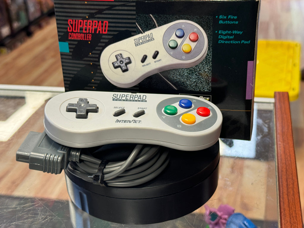 Superpad Controller with Box (Nintendo SNES, Video Game) Tested Working product image 4, provided for visual reference and