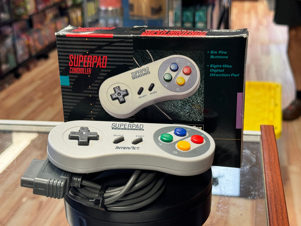 Superpad Controller with Box (Nintendo SNES, Video Game) Tested Working product image 5, provided for visual reference and