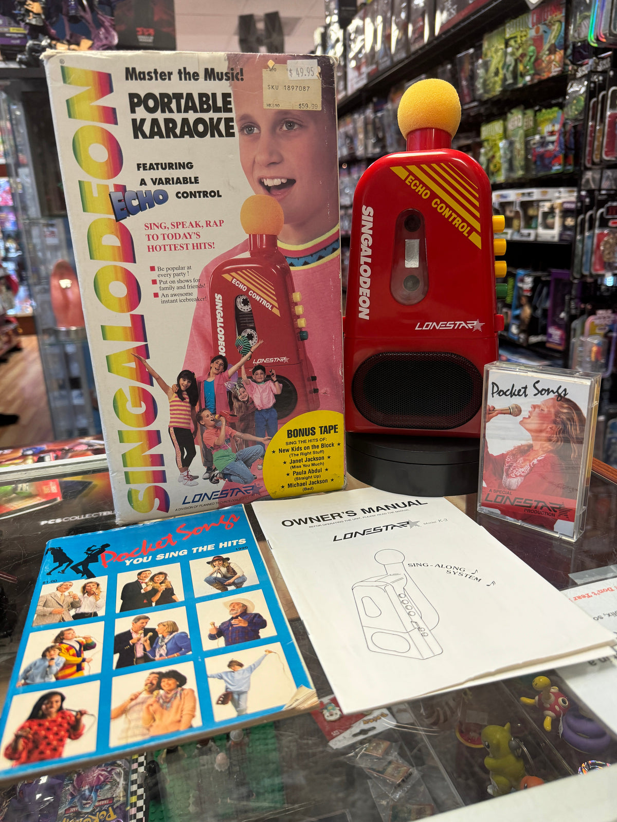 Singalodeon Portable Karaoke (Vintage Lonestar) product image 1, provided for visual reference and product detail review