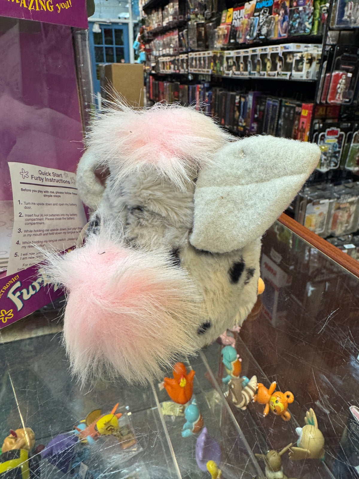 Pink Grey Blue Eyes Furby (Vintage Furby, Tiger Electronics) Open Box product image 8, provided for visual reference and