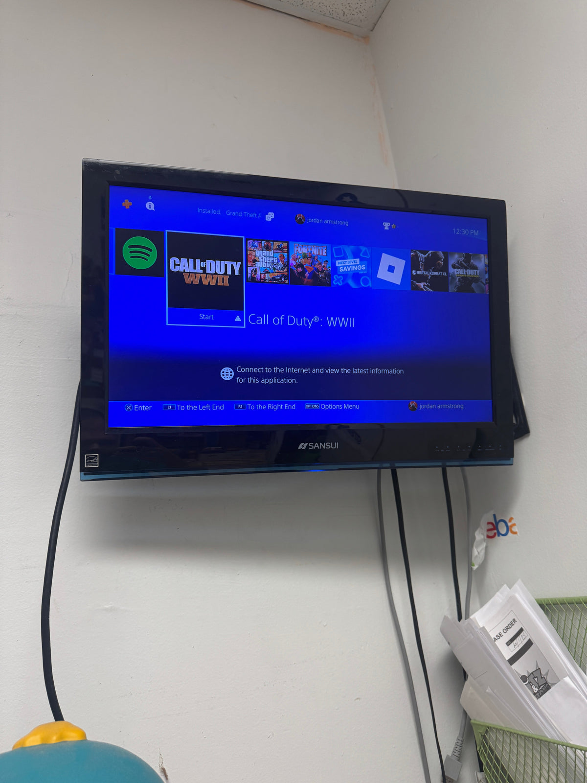 PS4 with Controller & Call of Duty (Sony Playstation, Video Games) **TESTED** product image 9, provided for visual reference