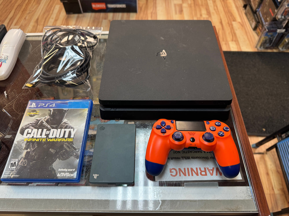 PS4 with Controller & Call of Duty (Sony Playstation, Video Games) **TESTED**