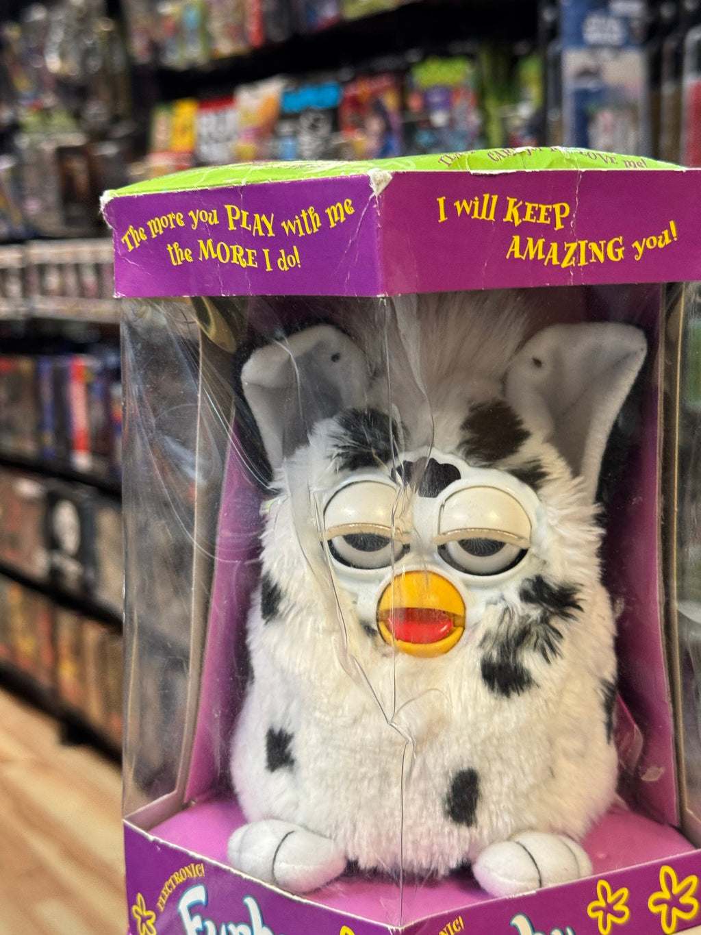 Spotted Dalmation Furby BB (Vintage Furby, Tiger Electronics) New product image 12, provided for visual reference and