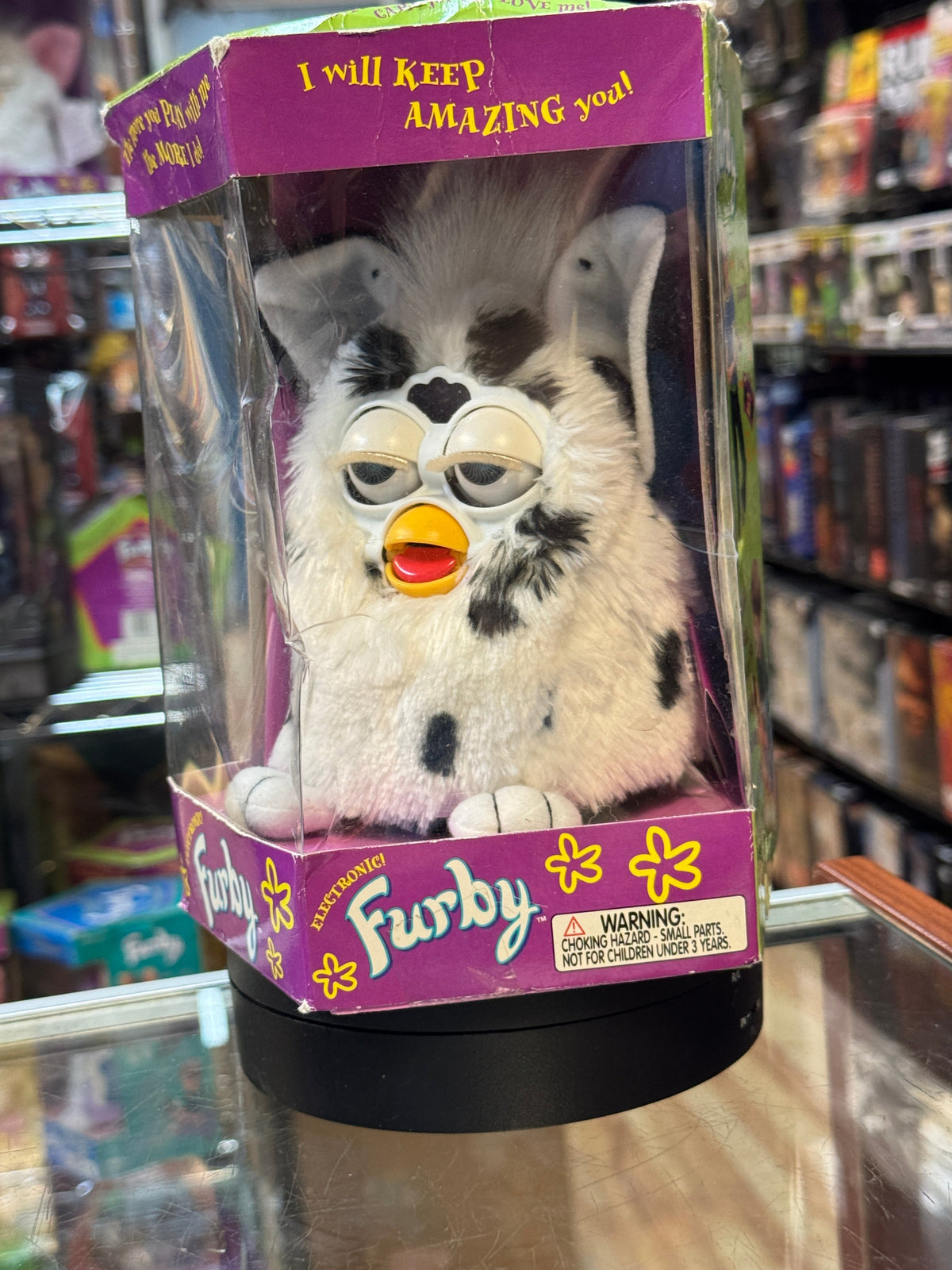 Spotted Dalmation Furby BB (Vintage Furby, Tiger Electronics) New product image 10, provided for visual reference and