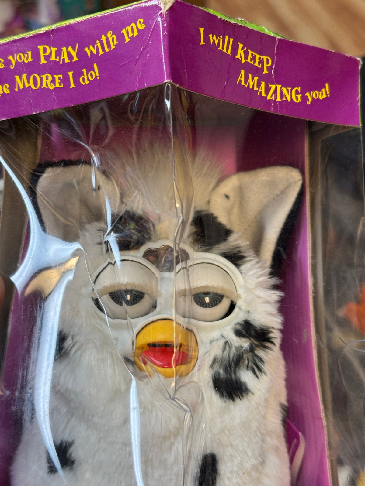 Spotted Dalmation Furby BB (Vintage Furby, Tiger Electronics) New product image 2, provided for visual reference and product