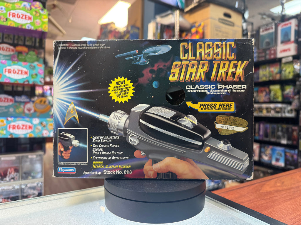 Classic Phaser (Vintage Star Trek, Playmates) NEW OPEN BOX product image 1, provided for visual reference and product detail