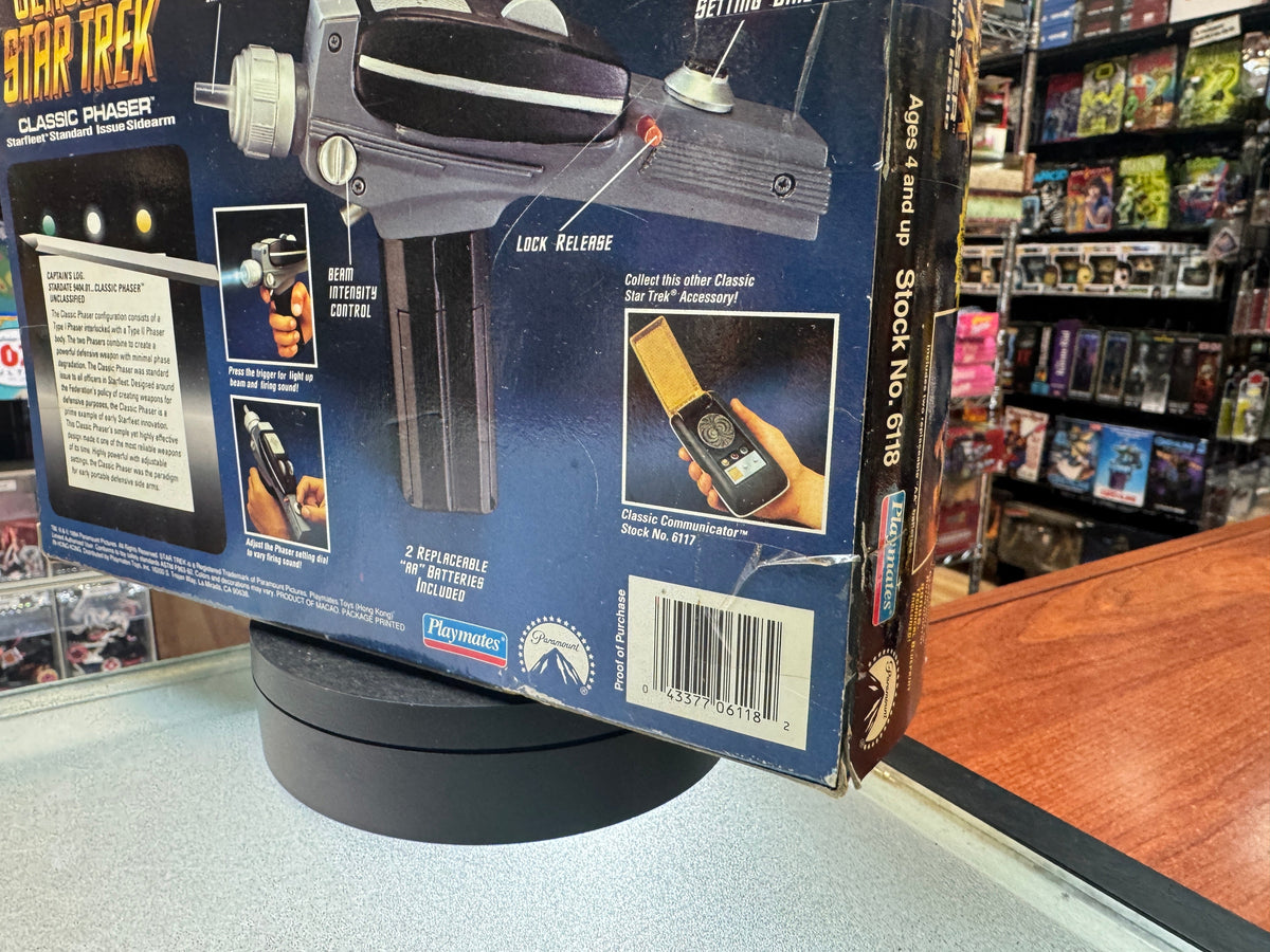 Classic Phaser (Vintage Star Trek, Playmates) NEW OPEN BOX product image 5, provided for visual reference and product detail
